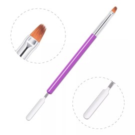 Cosmetitodo Pincel Aplicador Para Polygel O Acrigel Con Espatula