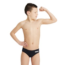 Arena Boys BOY'S TEAM SWIM BRIEFS SOLID, Black-white, 26 EU