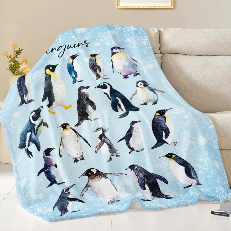 Baegopa - Manta de pingüinos (50 x 40 pulgadas)