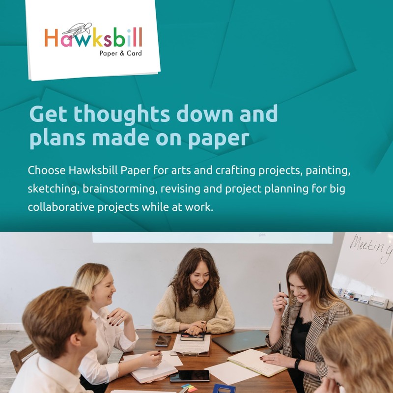 Hawksbill Bright Blue Paper 80 GSM A4 – 100 Sheet