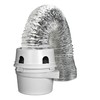 Dundas Jafine TDIDVKZW Indoor Dryer Vent Kit with 4" x