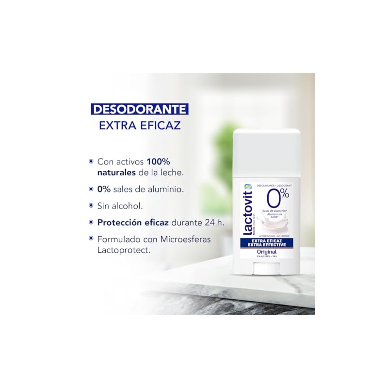 Lactovit Desodorante Extra Eficaz Hidratante Anti Irritaciones Hombre Mujer Sales