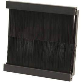 Brush Module, 50X50MM, Black, Wall Plates and Floor Boxes Audio Visual Cable, Qty X 1 | SX7206BK
