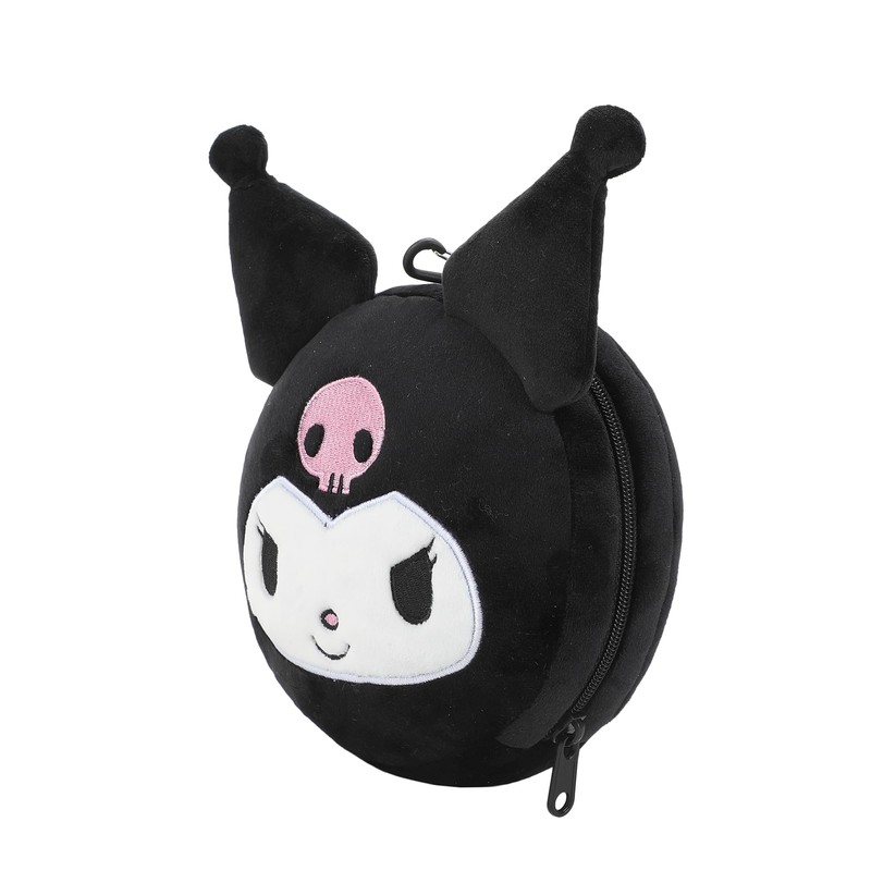 Bioworld Kuromi Convertible Neck Pillow with Eye Mask & 3D