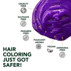 Paradyes Ammonia Free Electric Purple Semi-Permanent Hair Color (120g)
