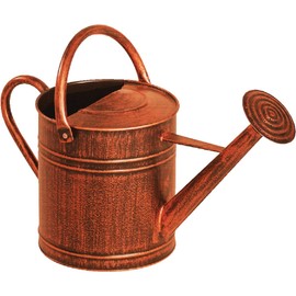 Panacea 84872 2 Gallon Brushed Bronze Watering Can, Brown