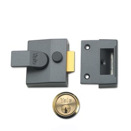 Yale 85 Narrow Double Locking Grey 40mm Boxed