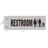 BuildingSigns.com Restroom ACCESSIBLE Sign -Two-Sided/Dou