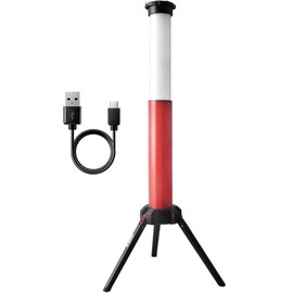 MaxWorks 51166 Rechargeable LED Work Light, 800 Lumens, Foldable Tripod Legs, Telescopic Base, 3000mAh Battery, Adjustable Brightness & Color Modes, USB-C Charging