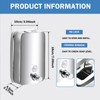 2Pcs Commercial Soap Dispenser Stainless Steel 800ml Wall Mount Manual