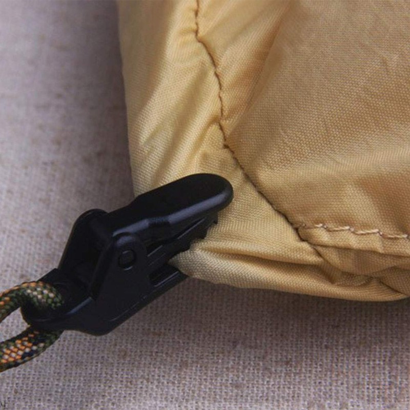 Demeras Windproof Awning Clamps Tarp Clips Snap Teeth to Shaped
