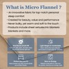 Shavel Home Products Micro Flannel Full/Queen Size Blankets, Lightweight All