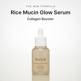 ARENCIA Suero Facial Rice Mucin Glow 30 ml - Esencia Hidratante con Niacinamida, Ácido Hialurónico y Colágeno para Piel Radiante