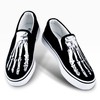 Skeleton Feet Shoes Slip-on Hand Painted Skull Pattern Comfortable Casual