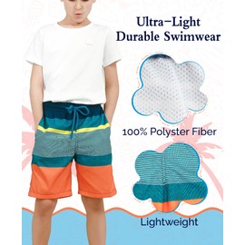 KAILUA SURF Boys Swim Trunks Quick Dry Boardshorts for Boys & Girls Sizes 2T to 18/20