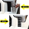 MXtech-23 Chrome Front Headlights Grille Vent Trim Cover Frame for