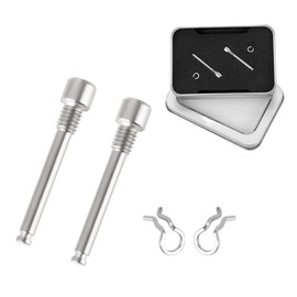 2 Pieces Bicycle Disc Brake Screws Titanium M4 x 31 mm Disc Brake Bolts Mountain Bike Disc Brake Rotor Bolt Screws for BMX Motorcycle Bicycle Mountain Bike Brake Caliper Accessories (Silver)