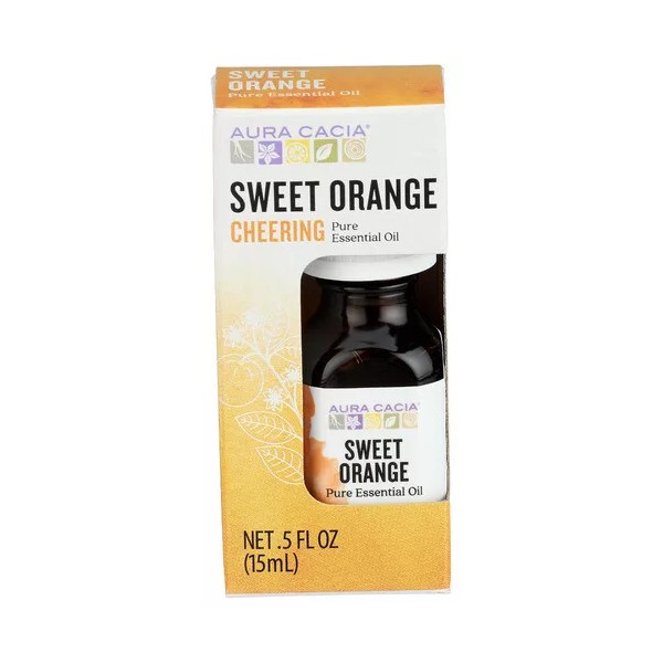 Aura Cacia Essential Oils - Sweet Orange - 0.5 oz