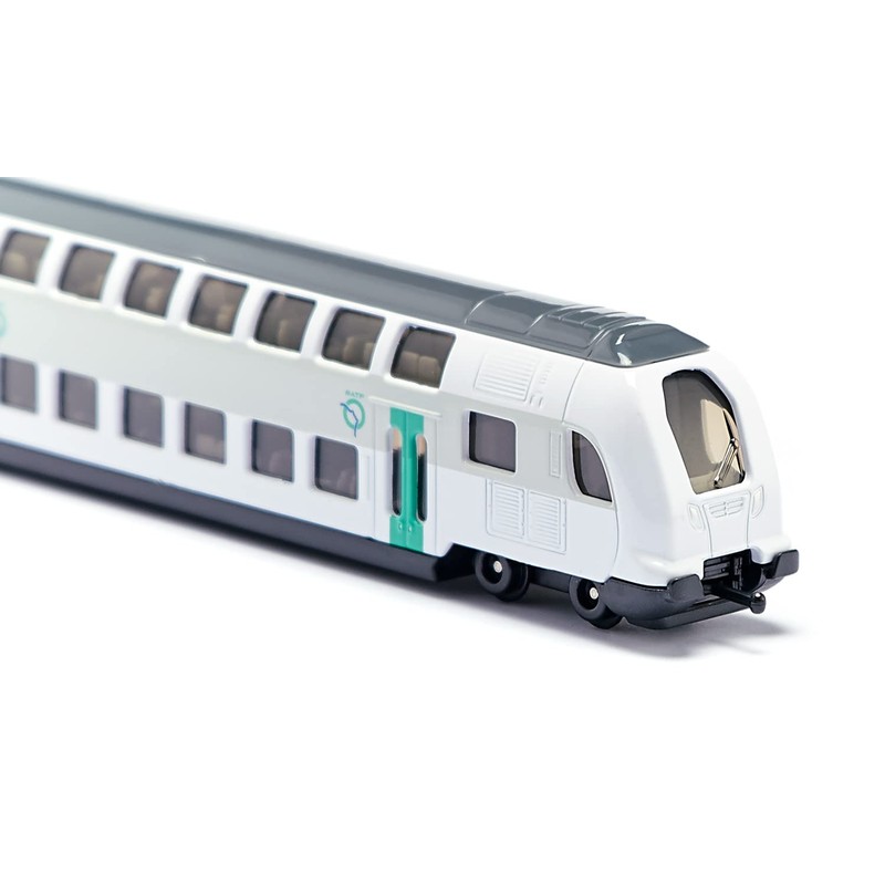 siku 1791001 double deck RATP France train, 1:87, metal/plastic, turquoise/white,