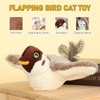 NIUYOU Interactive Chirping Bird Cat Toys with Flapping Wings,2025 Simulated