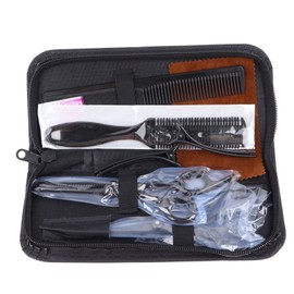 Barber Scissors Set Professional Kit Hair Styling Shearing Tool with Comb Section Clip