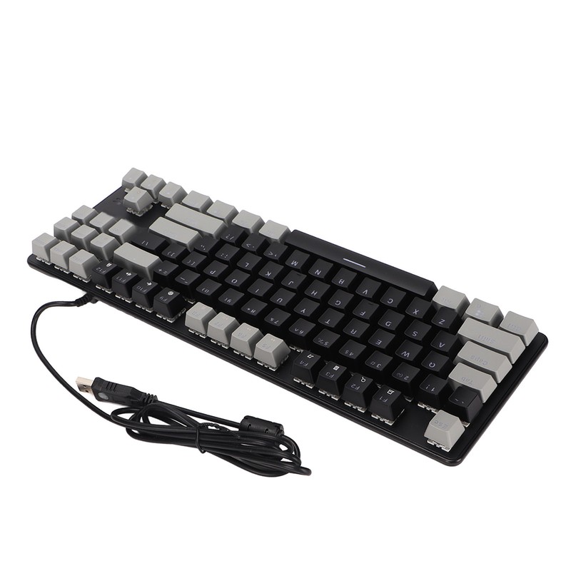 87 Key Mechanical Keyboard RGB Backlight Blue Switch Quick Response