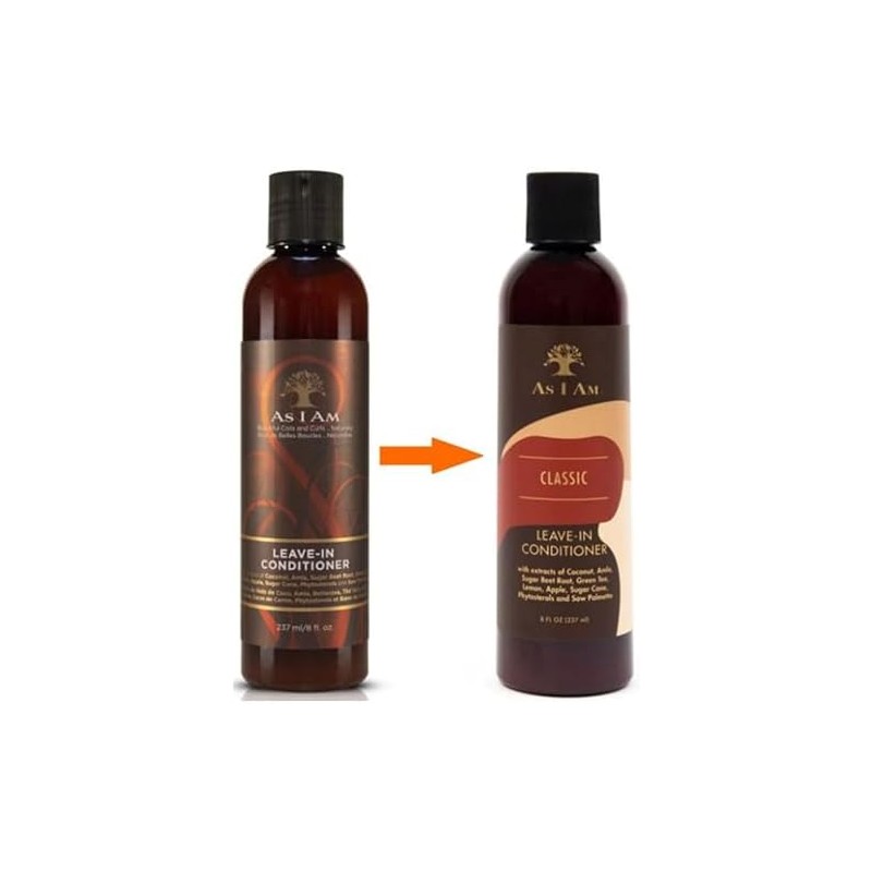 As I Am Leave-In Acondicionador, 8 oz, Paquete de 4