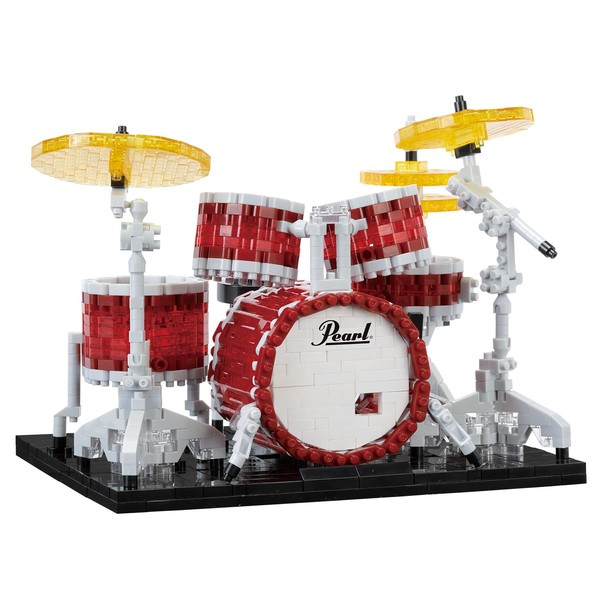 Kawada NBM-056 Nanoblock Pearl Drum Set "Masters" NBM-056, 2.8 x