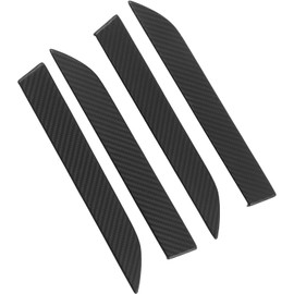 GOTOTOP 4 Piezas de Manija de Puerta Lateral de Fibra de Carbono Seca Cubierta de Manija de Puerta Exterior Colocada a Mano 3K Tejido Protector contra Arañazos Fácil de Pegar para Modelo X 2016 2021