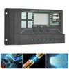 Solar Charge Discharge Controller Adjustable LCD Display PWM Dual USB