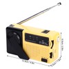 Hand Crank Flashlight Radio Portable Mini FM AM Weather Radio