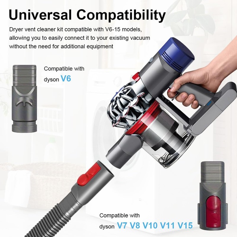 Dryer Vent Cleaner Kit,Dryer Vent Lint Hose for Dyso-n,Dryer Lint