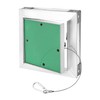 QWORK® Inspection flap drywall 15 x 15 cm, aluminium frame