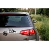 Get off My Tail Cow Funny Car Bumper Sticker -