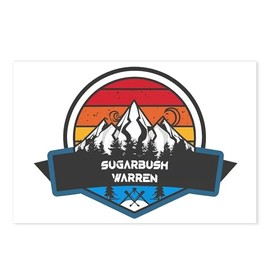 CafePress Sugarbush Resort Warren Vermont Postcards (Package of 8), 6"x4" Printed Note Card