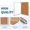 OUOFS Outdoor Enclosed Bulletin Board Weatherproof 36"x24", Lockable Cork Noticeboard