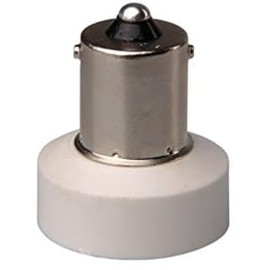 BA15s to E11 Socket Adapter Converter, Single Contact Bayonet BA15s Base Convert to Mini-Candelabra E11 Screw Base LH0933