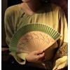 Sarkovos Redis Bamboo Fan, Unisex, Japanese Style Accessories, Stylish, High
