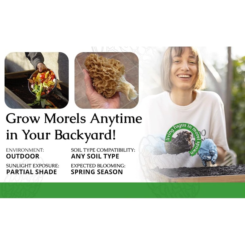 Garden Morel Mushroom Grow Kit - MOREL HABITAT KIT ®