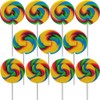 Fruidles Rainbow Swirl Lollipop, Mixed Fruit Flavor, Individually Wrapped, 2"