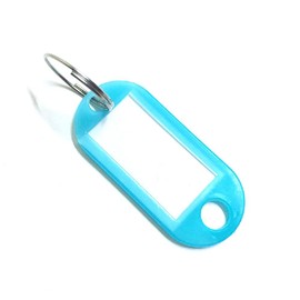 Pack of 100 Key Chains, Writeable Key Tags Key Tags Key Labels for Home Offices Pet ID Suitcase, 10 Colours