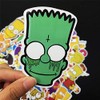 US-Style 50-Piece The Simpsons Stickers - Waterproof Decals for Cars