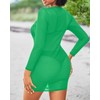 Daci - Traje de baño sexy de malla transparente para