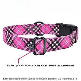 Max and Neo Plaid Pattern Neo Dog Collar - We Donate a Collar to a Dog Rescue Every Collar Sold