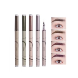 UNYOKE Realistic Smooth Eyebrow Pencil, Ultra Fine Liquid Eyebrow Pencil, Waterproof and Sweatproof, Smear Resistant, Clear Wild Eyebrow Liquid Eyebrow Pencil 0.01mm-03# Pink Brown