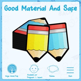 HOWAF 40pcs Back to School Napkins, Pencils Disposable Paper Napkins, First Day of School Yellow Blue Pencils Napkin for Welcome Back Party Decorations, Kindergarten Preschool Dinner Napkin