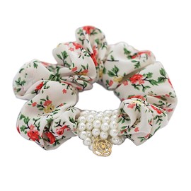 Elegant Floral Chiffon Hair Tie for Women – Soft and Stylish Scrunchie, Feminine Hair Accessory (1-Flower)