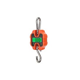 Klau Portable Crane Scale 250 kg / 500 lb Heavy Duty Digital Hanging Scales LCD Display with Backlight for Home Farm Hunting Outdoor Orange