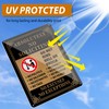AUYKTE Absolutely No Soliciting Sign 2 Pack, No Excuses, No