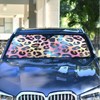 Car Windshield Sun Shade, Pattern Print Leopard Windshield Sunshades Sun